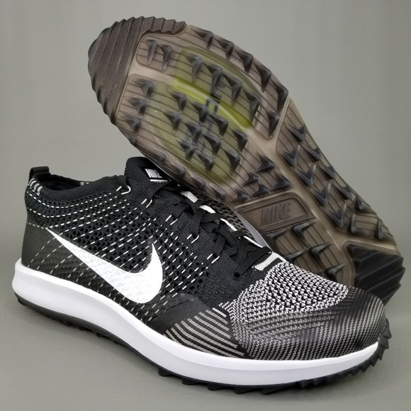 men's flyknit racer spikeless golf shoes